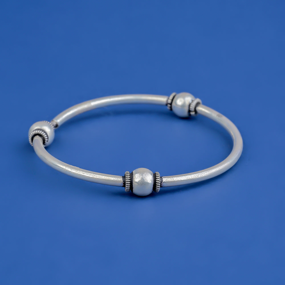 Oxidiseround Ball Braceket 925